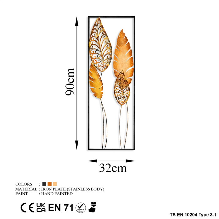 Wallity Nezgep 2 - Accesorio decorativo de pared de metal multicolor